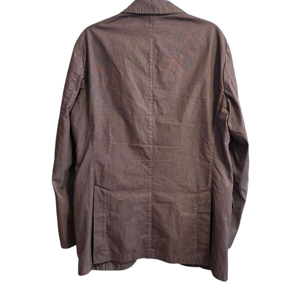 L.B.M 1911 Tailored Blazer Jacket Cotton Size 50R Large Brown - Picture 8 of 9